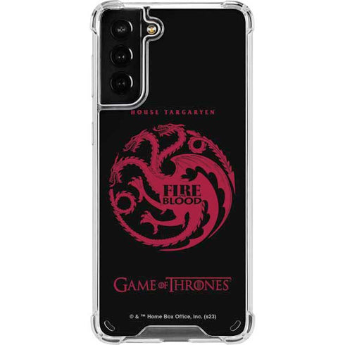 Game of Thrones: House Targaryen Galaxy S21 Plus 5G Clear Case