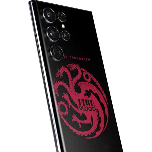 Game of Thrones: House Targaryen Galaxy S22 Ultra Skin