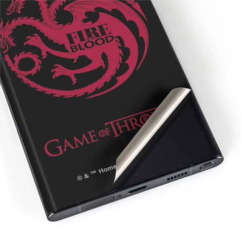 Game of Thrones: House Targaryen Galaxy S22 Ultra Skin