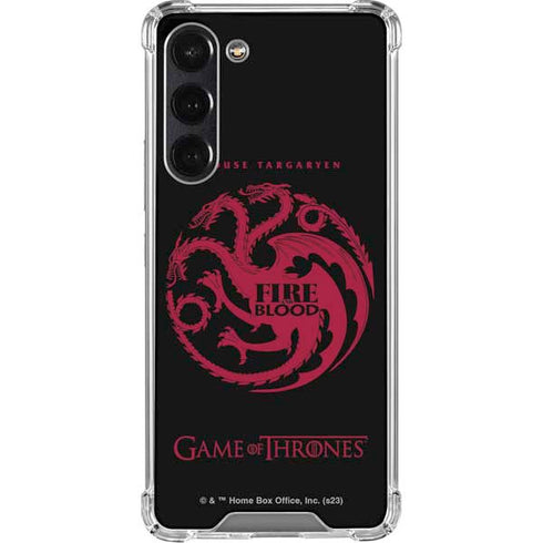 Game of Thrones: House Targaryen Galaxy S23 FE Clear Case