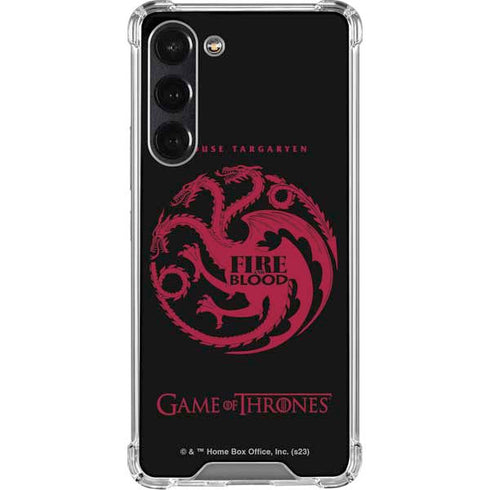Game of Thrones: House Targaryen Galaxy S23 Plus Clear Case