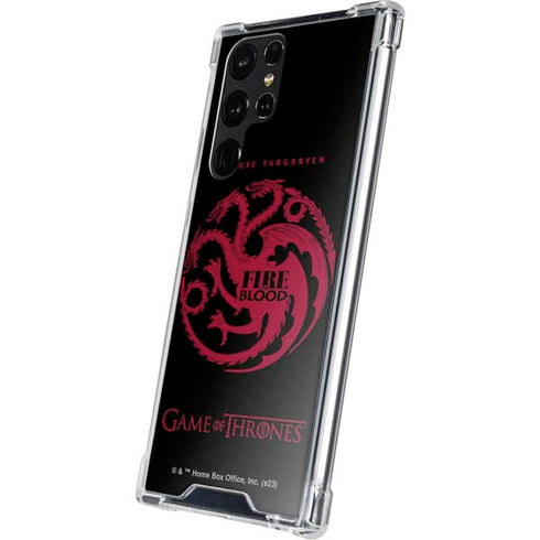 Game of Thrones: House Targaryen Galaxy S23 Ultra Clear Case