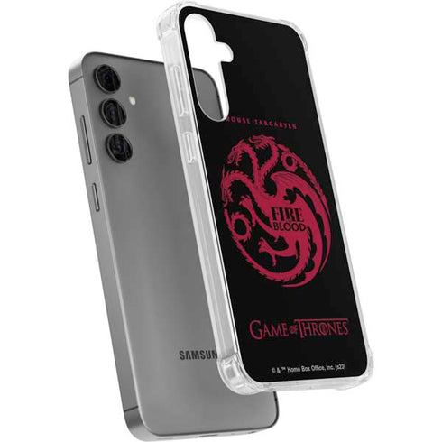 Game of Thrones: House Targaryen Galaxy S24 Plus Clear Case