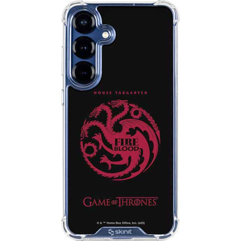 Game of Thrones: House Targaryen Galaxy S25 FE Clear Case