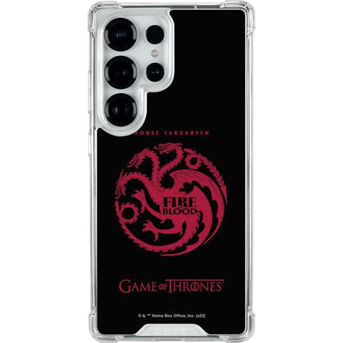 Game of Thrones: House Targaryen Galaxy S26 Ultra Clear Case