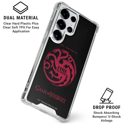 Game of Thrones: House Targaryen Galaxy S26 Ultra Clear Case