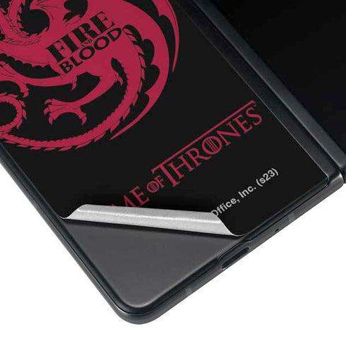 Game of Thrones: House Targaryen Galaxy Z Fold3 5G Skin