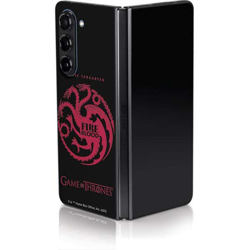 Game of Thrones: House Targaryen Galaxy Z Fold5 5G Skin