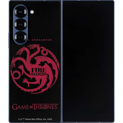 Game of Thrones: House Targaryen Galaxy Z Fold6 Skin
