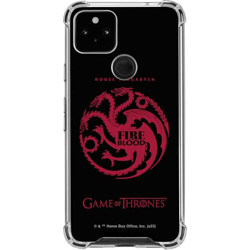 Game of Thrones: House Targaryen Google Pixel 5a 5G Clear Case