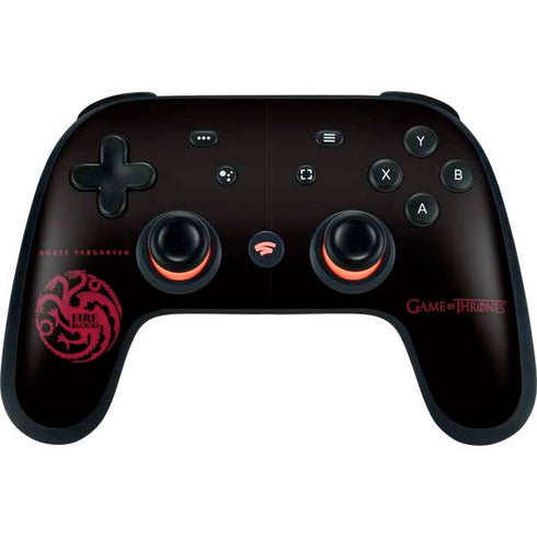 Game of Thrones: House Targaryen Google Stadia Controller Skin