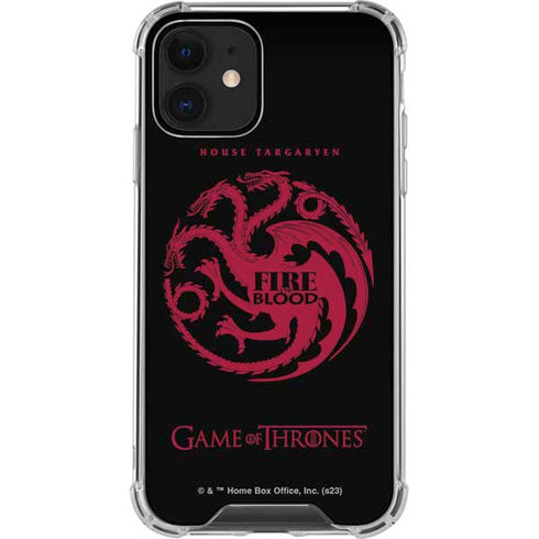 Game of Thrones: House Targaryen iPhone 12 Clear Case
