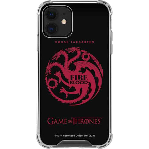 Game of Thrones: House Targaryen iPhone 12 Mini Clear Case