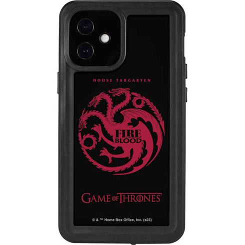 Game of Thrones: House Targaryen iPhone 12 Mini Waterproof Case