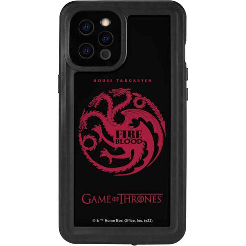 Game of Thrones: House Targaryen iPhone 12 Pro Max Waterproof Case