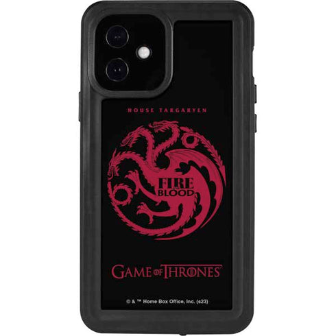 Game of Thrones: House Targaryen iPhone 12 Waterproof Case