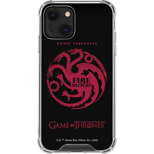 Game of Thrones: House Targaryen iPhone 13 Mini Clear Case