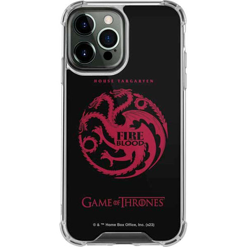 Game of Thrones: House Targaryen iPhone 13 Pro Max Clear Case