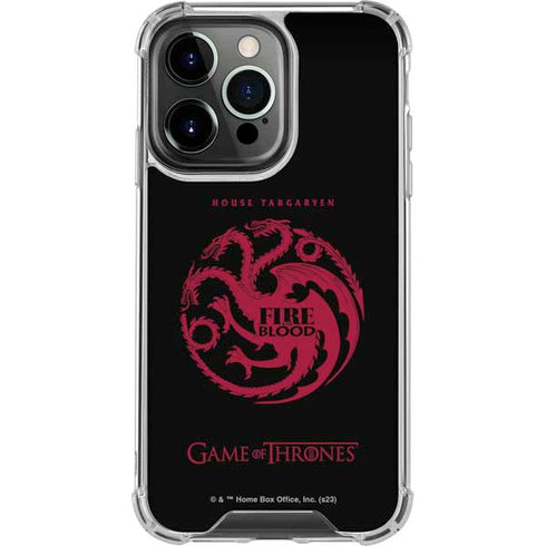 Game of Thrones: House Targaryen iPhone 14 Pro Clear Case