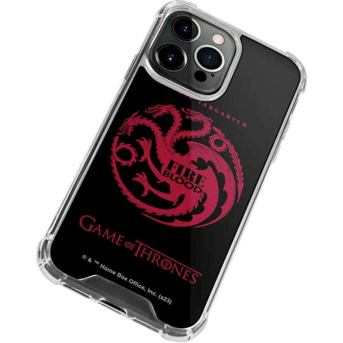 Game of Thrones: House Targaryen iPhone 14 Pro Clear Case