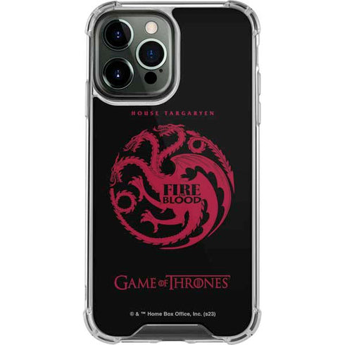 Game of Thrones: House Targaryen iPhone 14 Pro Max Clear Case