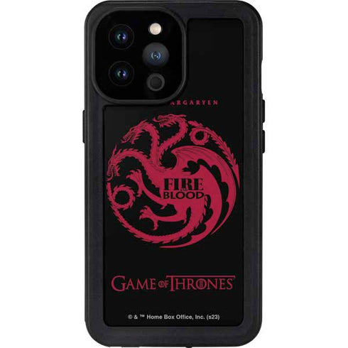 Game of Thrones: House Targaryen iPhone 14 Pro Max Waterproof Case