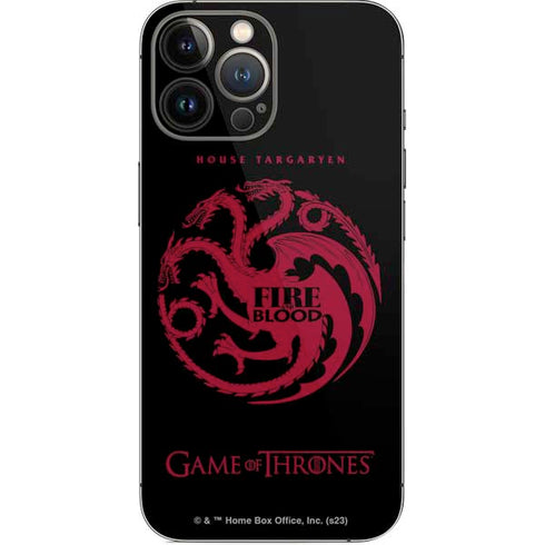 Game of Thrones: House Targaryen iPhone 15 Pro Max Skin