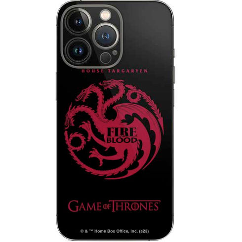 Game of Thrones: House Targaryen iPhone 15 Pro Skin