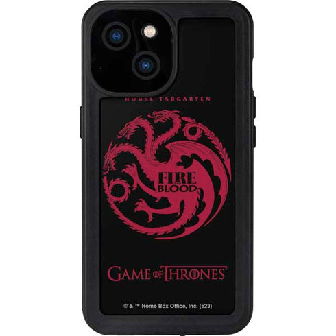 Game of Thrones: House Targaryen iPhone 15 Waterproof Case