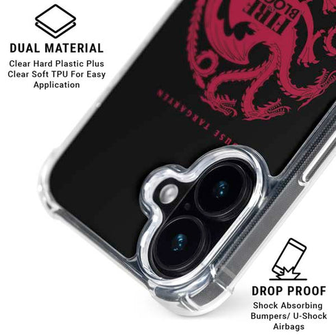 Game of Thrones: House Targaryen iPhone 16 Clear Case