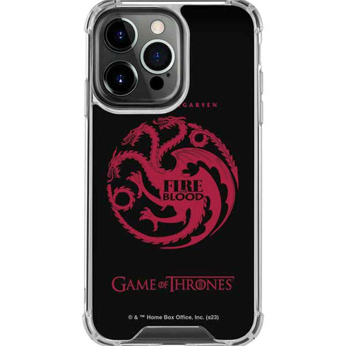 Game of Thrones: House Targaryen iPhone 16 Pro Max Clear Case