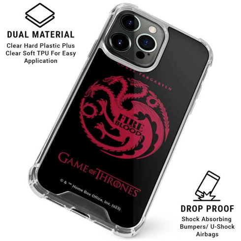 Game of Thrones: House Targaryen iPhone 16 Pro Max Clear Case