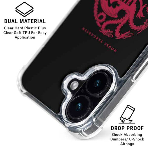 Game of Thrones: House Targaryen iPhone 17 Clear Case