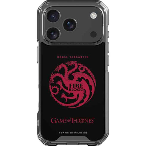 Game of Thrones: House Targaryen iPhone 17 Pro Clear Case