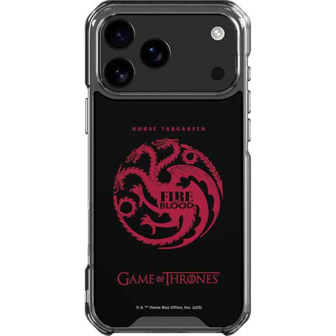 Game of Thrones: House Targaryen iPhone 17 Pro Max Clear Case