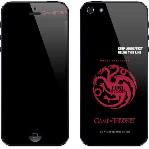Game of Thrones: House Targaryen iPhone 5/5s/5SE Skin