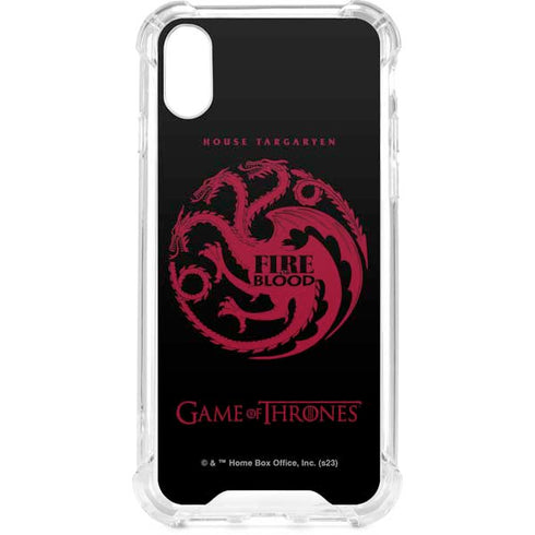 Game of Thrones: House Targaryen iPhone XS Clear Case