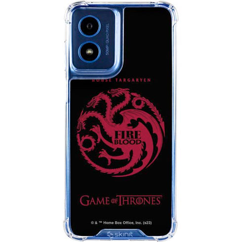 Game of Thrones: House Targaryen Moto G 5G (2024) Clear Case