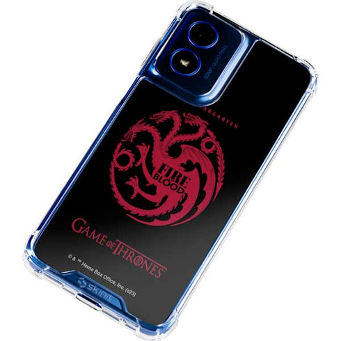 Game of Thrones: House Targaryen Moto G 5G (2024) Clear Case