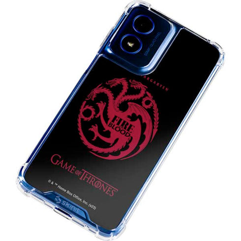 Game of Thrones: House Targaryen Moto G Play 4G (2024) Clear Case