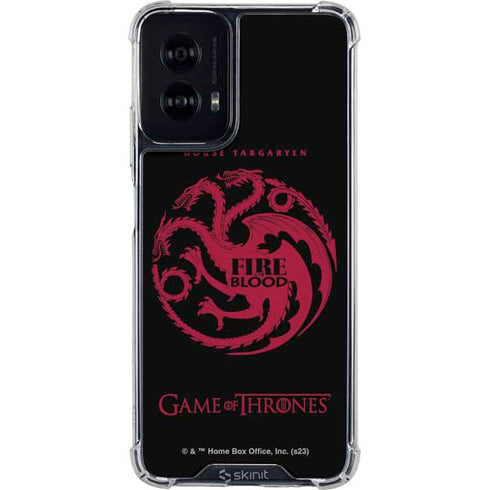 Game of Thrones: House Targaryen Moto G Power 5G (2024) Clear Case