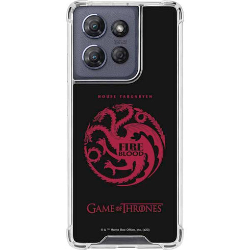 Game of Thrones: House Targaryen Moto G Power 5G (2025) Clear Case