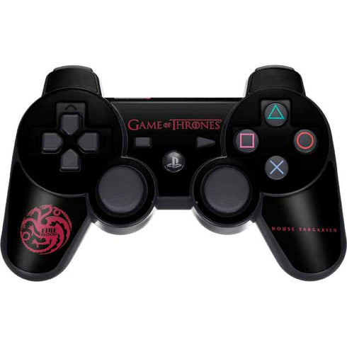 Game of Thrones: House Targaryen PS3 Dual Shock wireless controller Skin