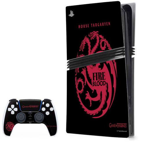 Game of Thrones: House Targaryen PlayStation PS5 Skins