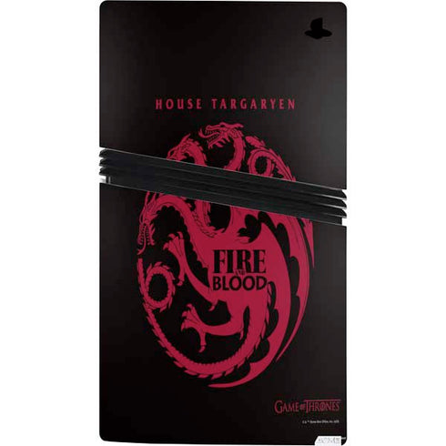 Game of Thrones: House Targaryen PS5 Pro Console Skin