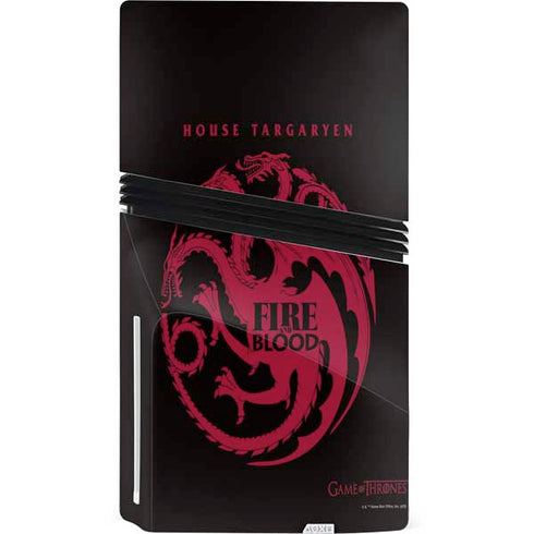 Game of Thrones: House Targaryen PS5 Pro Disk Bundle Skin