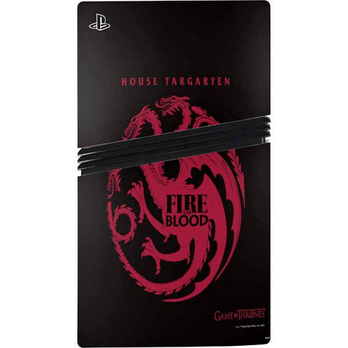 Game of Thrones: House Targaryen PS5 Pro Disk Console Skin