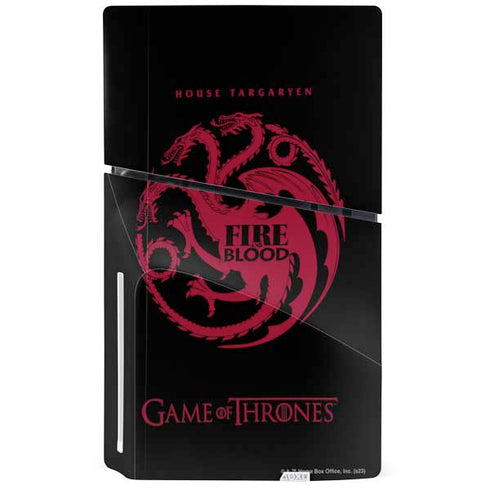 Game of Thrones: House Targaryen PS5 Slim Disk Bundle Skin