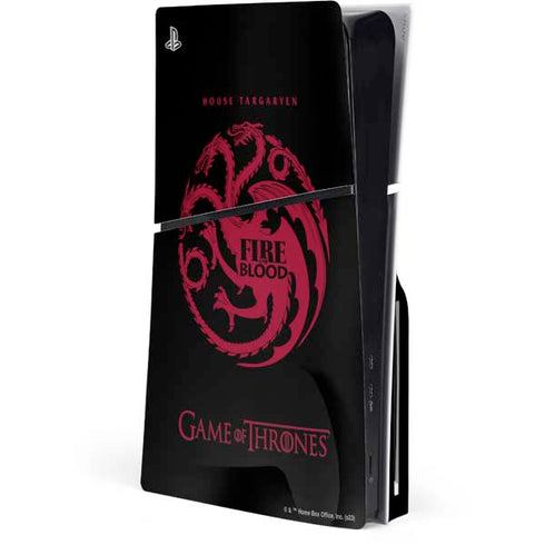 Game of Thrones: House Targaryen PS5 Slim Disk Console Skin