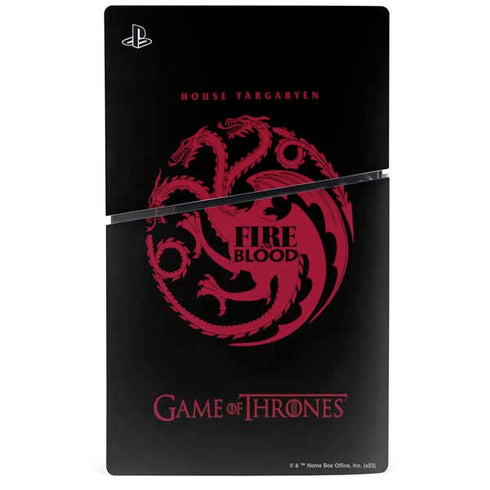 Game of Thrones: House Targaryen PS5 Slim Disk Console Skin